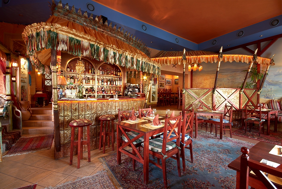 Group dining at a Warsaw restaurant